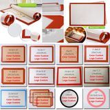 Baking Pastry Tools Cookie Liner Pastry Mat Rolling Dough Mat Non-Stick Sheet Liner Macaron Silicone Baking Mat