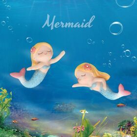 Roogo Latest Design Resin Mermaid Figurines Fish Tank Landscape Type Ornamental Fish Aquarium Lovely Decor Gifts