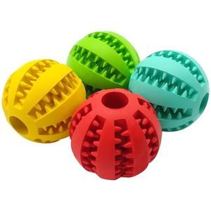 Custom Soft Dog Interactive Toy Elastic Ball Food Super Tough Rubber Ball Dog Ball Toys