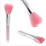 Free Sample Love Heart Shape Kabuki Cheek Blush Brush with Soft Synthetic Hair