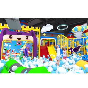 Pokiddo One-Stop Indoor Playground Manufacturing Service Million Ball Pool and Naughty Castle for Shopping Malls