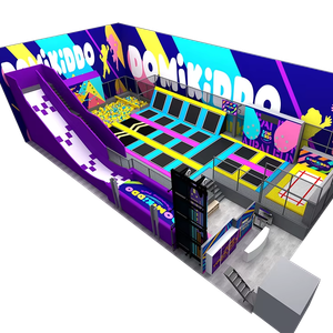 Pokiddo 320sqm Indoor Commercial Trampoline Park Real Case with ASTM and TUV Certification