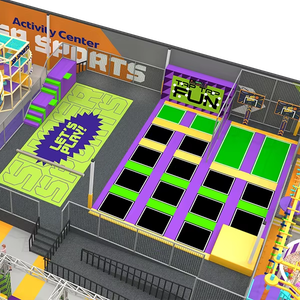 Pokiddo Indoor Trampoline Park Custom Size with New Design Franchise Real Case