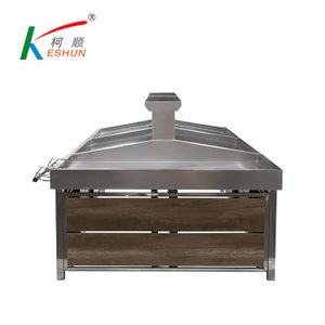 New Supermarket Fruit and Vegetable Rack Stainless Steel Faced Wooden Cabinet
