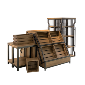 Wooden brown wine cabinet storage shelf bottle holder factory supply home furniture mini corner bar wine display cabinet