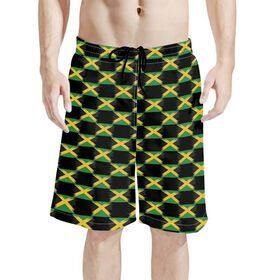 Wholesale Custom High Quality Beach Shorts Men Jamaican Flag Print Polyester Spandex Men Pockets Breathable Mesh Gym Shorts