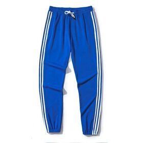 Track stripe black pants men gym joggers pants for men