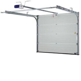 Doorhan Cheap Price Residential Vertical Lift Up Sectional Garage Doors With Pedestrian Door