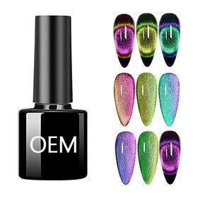 Nail factory new nail art manicure uv nail gel polish oem private label soak off magic magnetic 9D cat eye gel polish