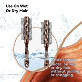 Waterproof Flexible Small Quantity Natural Big Size Round Customized Hot Selling Handle Big Curved Comb Hair Brush
