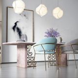Stainless Steel Dining Chair Modern Simple Fabric Leisure Office Negotiations Designer Single Chair