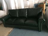 Vintage Chesterfield Sofa Three Seater Leather Coffee Shop Office Sofa Set