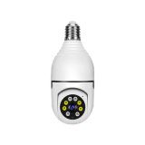 2022 New Design 360 Degree Panoramic Dual LED Night Vision CCTV Wireless Auto Tracking Bulb PTZ Camera