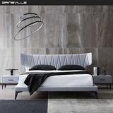Modern Bedroom Furniture Soft Bed Upholstery Bed in Italy Fashionable Style