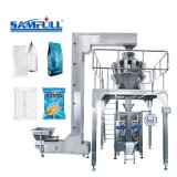 Automatic Granule Dry Fruit Nut Bean Seed Biscuit Candy Sugar Chocolate Potato Chip Popcorn Snack Food Multihead Weigher Vffs Vertical Packing Packaging Machine