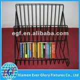 Counter Top Wire Portable Book Rack / Counter Magazine Rack / Counter Video Rack