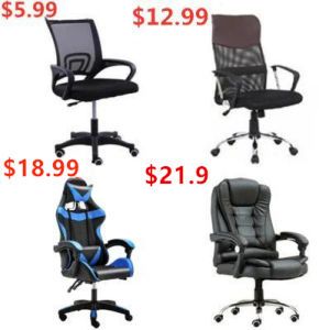 Leather Swivel Ergonomic Mesh Conference Computer Gaming Racing Office Chair