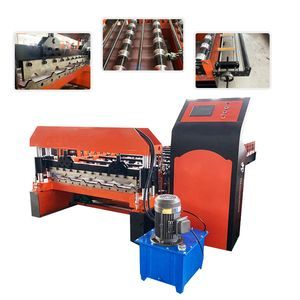 Single Layer Trapezoidal Sheet Metal Roofing Machine Tile Roll Forming Machine