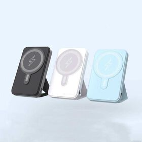 Wisdom-Tech wireless magnetic power bank station diary with mag safe portable charger ultra thin consumer electronics power bank