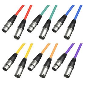 XLR Cable,3 FT XLR Male to XLR Female Balanced 3 PIN Microphone Cable,Black