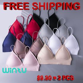 Free Shipping Sports Bra Removable Cheap Padded Seamless Sports Bra Sleep Seamless Underwear Soft Comfortable Bra