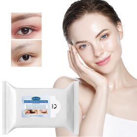 Organic Face Makeup Remover Cleansing Wet Wipes Custom or stock lots Makeup Remover Wipe