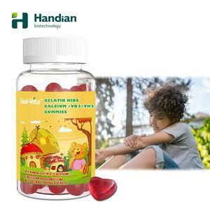Gelatin Kids Calcium +Vd3+Vk2 Gummy Kids Bone Health Supplement Vitamin Gummy