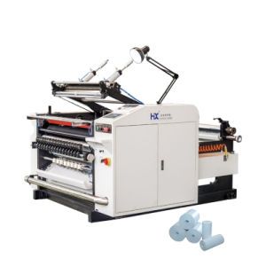 Paper Roll Slitter Rewinder Coreless Core ECG Lottery Roll Thermal Paperslitting Machine