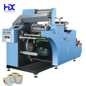 Thermal Label Paper Barcode Label Full Semi Rotary Die Cutter Slitter Rewinder Self Adhesive Shipping Sticker Roll Rewinding Die Cutting Slitting Machine