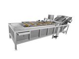 High Pressure Wool Roller Cleaning Machine Horizontal Wool Roller Vegetable Cleaning Machine/Cleaning Bubble Bags Washing Machine/Leaving Vegetable Wash Machine