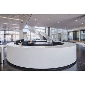 Customized LUX High End Personalized Desk Bar Counter Reception Desks Modern White