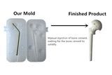 Disposable Orthopedic Medical Hip Joint Replacement Surgery Revision Cement Spacer Mold
