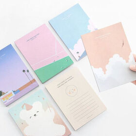 Wholesale custom printed sticky note kawaii memo pad with logo notepadPopular
