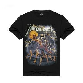 Hot Sales Rock Style Skull Print Fashion Clothing Cotton Short Sleeve Plus Size T-Shirts Men Fashionable