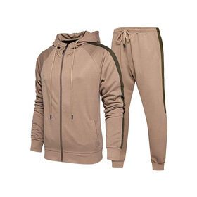 New Men's Tracksuit Sets Bottoms Zipper Hoodie Top Casual Jogging Gym Suit with Pockets Custom Clothing Outdoor Garments For Men