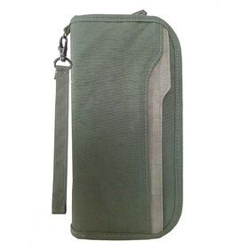 Travel Passport Wallet Ticket Document Credit Small Clutch Bag RFID Card Holder with Removable hand strap