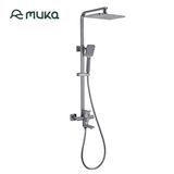Shower Set with Rain Shower Head, Effluent and Hand Shower, Shower System with Mixing Valve, Sanitary Ware