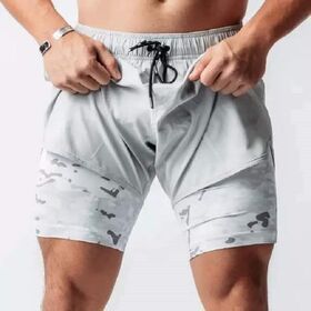 Custom Logo Men's Summer Quick Dry Beach Wear Swimming Shorts Swim Trunks for Men mens white shorts