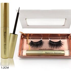 New fashion magnetic eyelashes with eyeliner magnetic lash vendor customized boxes