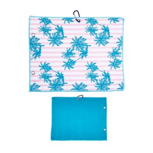 oem manufacture recycled material large sublimation golf towels with logo custom printed