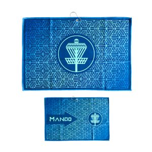 Eco friendly small plain golf hand towels microfiber waffle with pull elastic string bulk