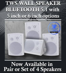 6 Inch 4*30W Wall Waterproof Speaker Outdoor Bluetooth on-Wall Mounted Speakers