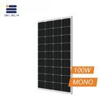 100W 100wp 12V 18V High Capacity Factory New Type Mono Solar Panels