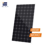 360watt 355wp 360wp Mono Solar Panel Photovoltaic Cell PV Module