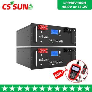 CSSUN 48V100ah LiFePO4 Storage Backup Batteries for Luc Solar Energy System Battery BTS Stations, Telecom System,Indoor distribution syste,deep cycle
