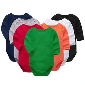 Wholesale Baby Clothes Romper Plain Custom Logo Print Short Sleeve Organic Cotton Baby Onesie