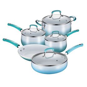 ASD 9pcs Set Manufacturer die casting aluminum cookware set cooking pots non stick saucepanPopular