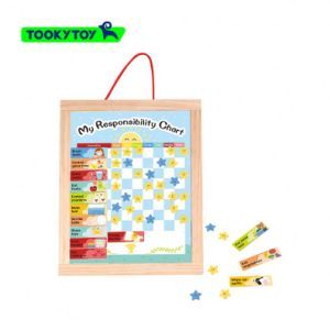 Wooden Responsibility Chart Educational Toy for Kids 2024 New Toys