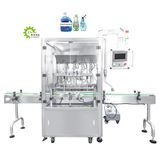 Zxsmart Automatic 4 Heads Servo Piston Cosmetic Detergent Shampoo Bottle Liquid Filling Machine