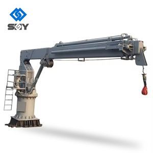 2 Ton 5 Ton 8 Ton Straight Boom Hydraulic Marine Crane Marine Telescopic Boom Crane